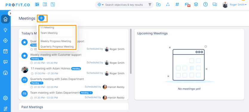 Meeting Page Meeting Page